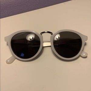 White Cat-Eye Sun Glasses